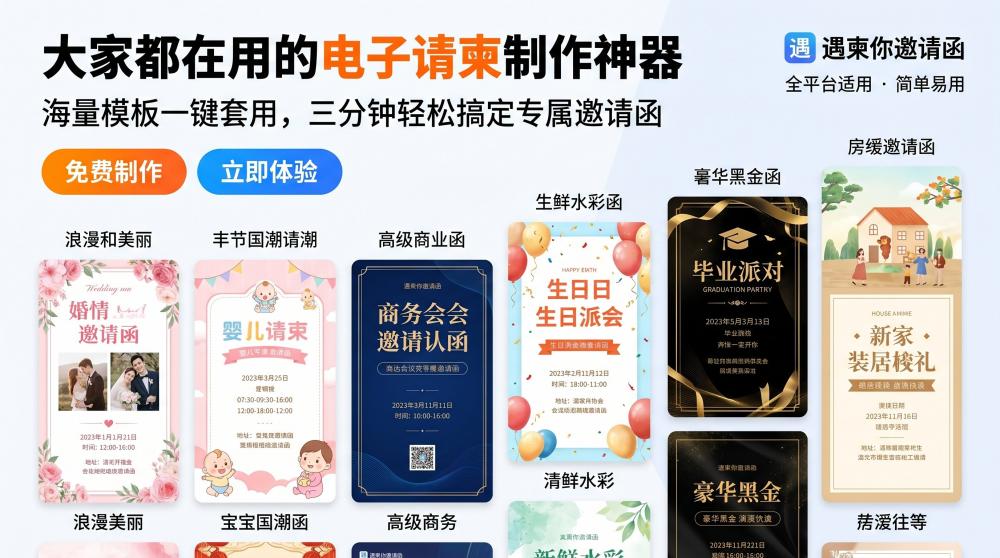 极简高级沙龙电子喜帖制作教程！小白0成本轻松搞定